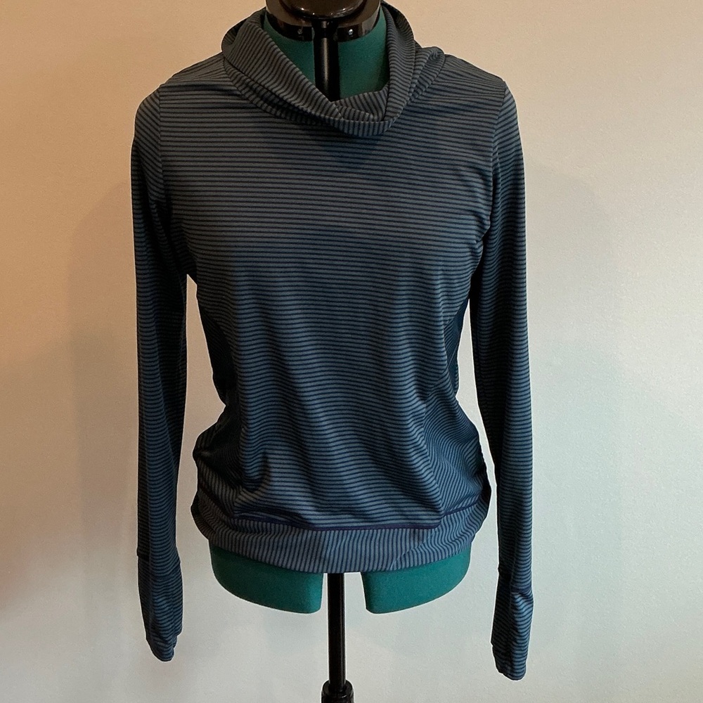 Prana Blue Striped Women's Pullover